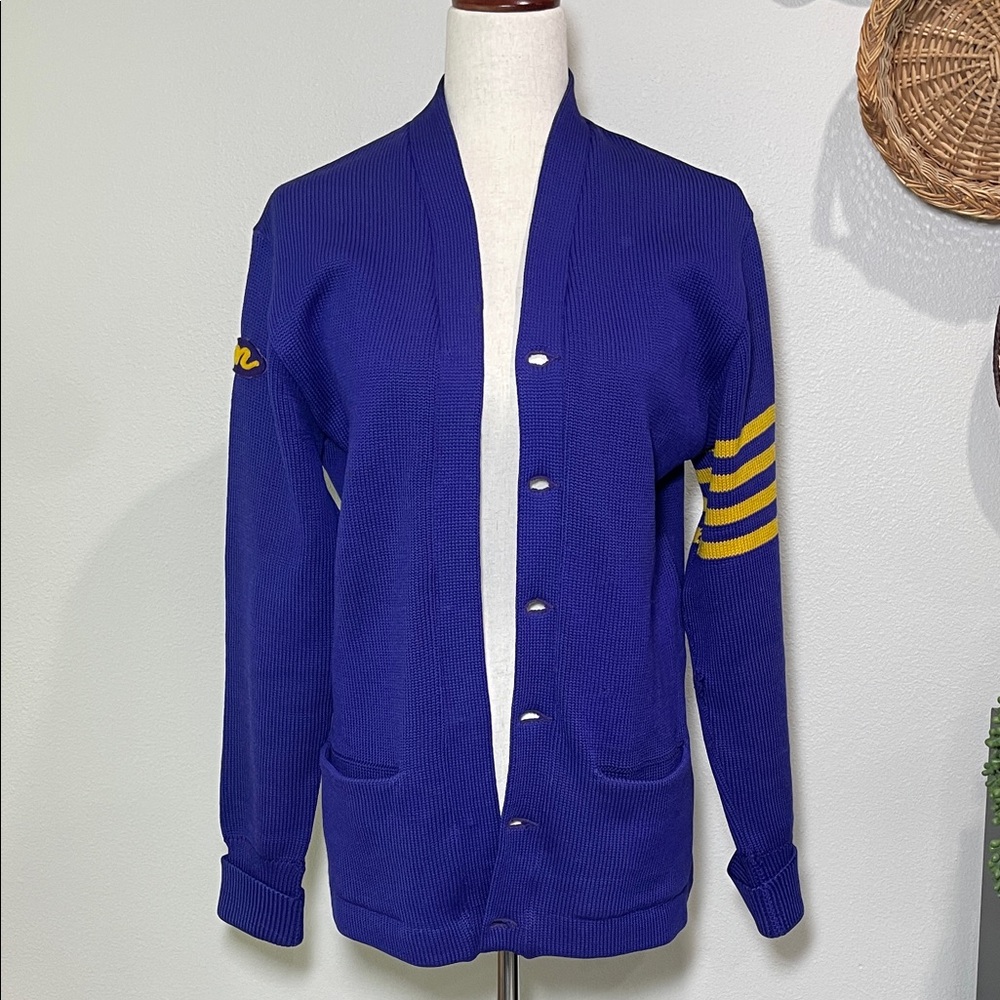 Letterman Sweater Jacket Athletic High School College Team Spirit Varsity Band
